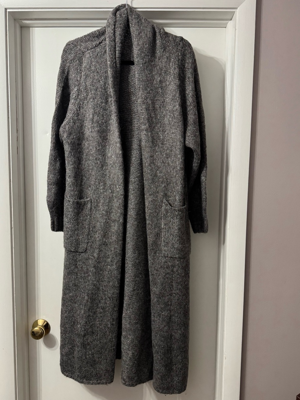 Z Supply Cozy Long Open-Front Cardigan - Gray